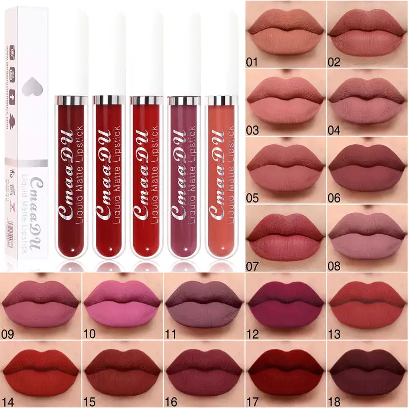 18-Color Waterproof Long-lasting Lip Gloss MK19072