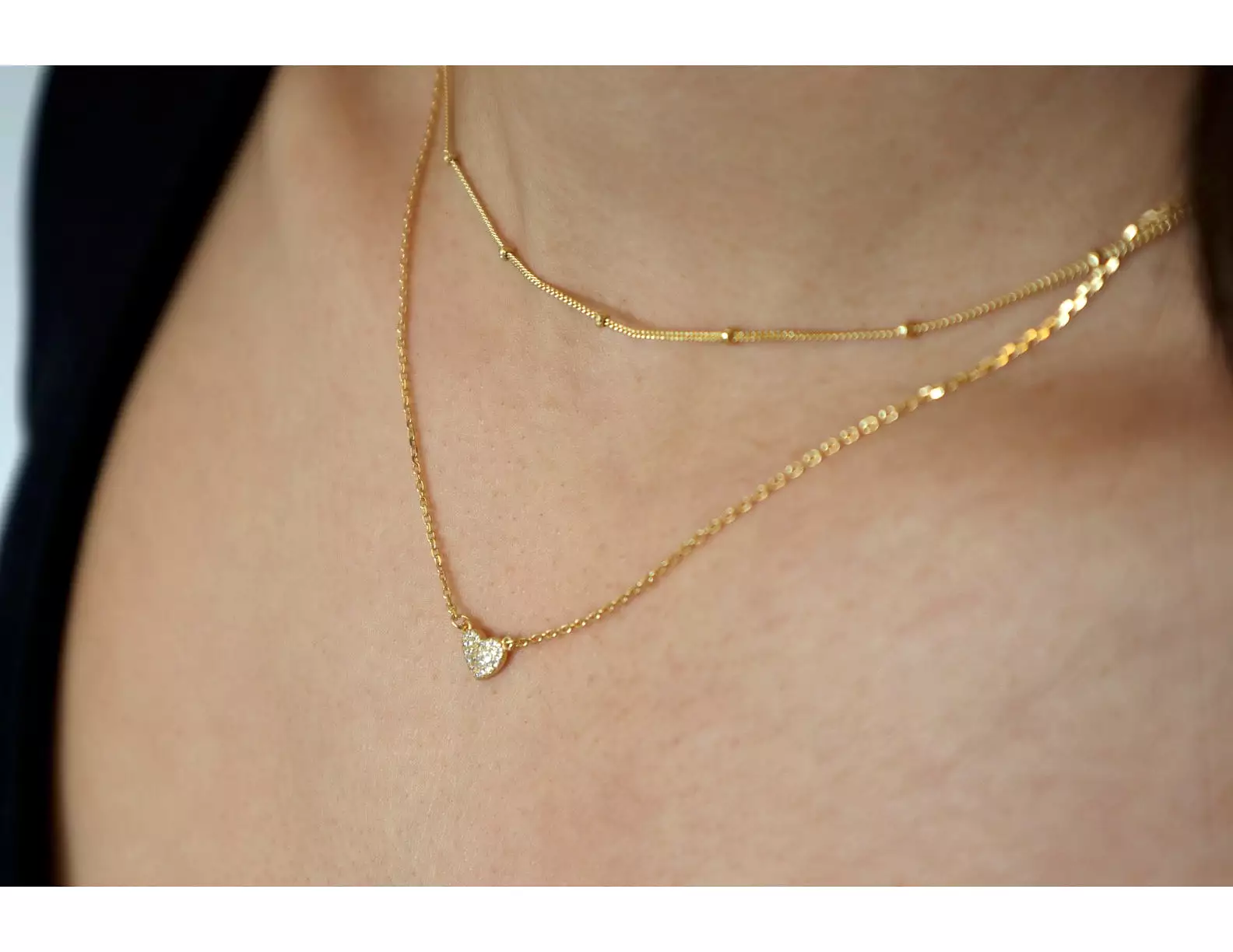 18k/925 Vermeil Simple Ball Choker Necklace