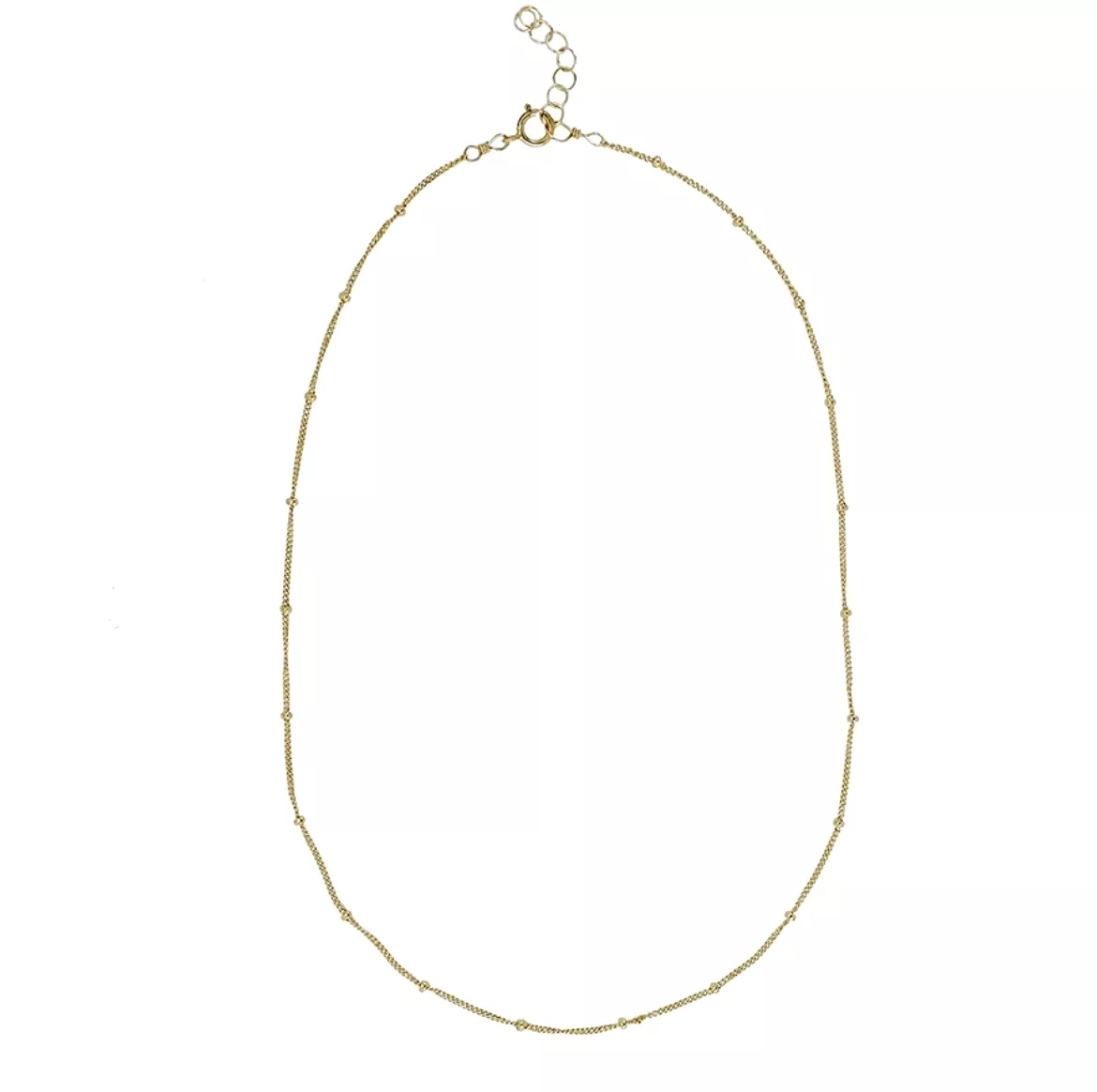 18k/925 Vermeil Simple Ball Choker Necklace