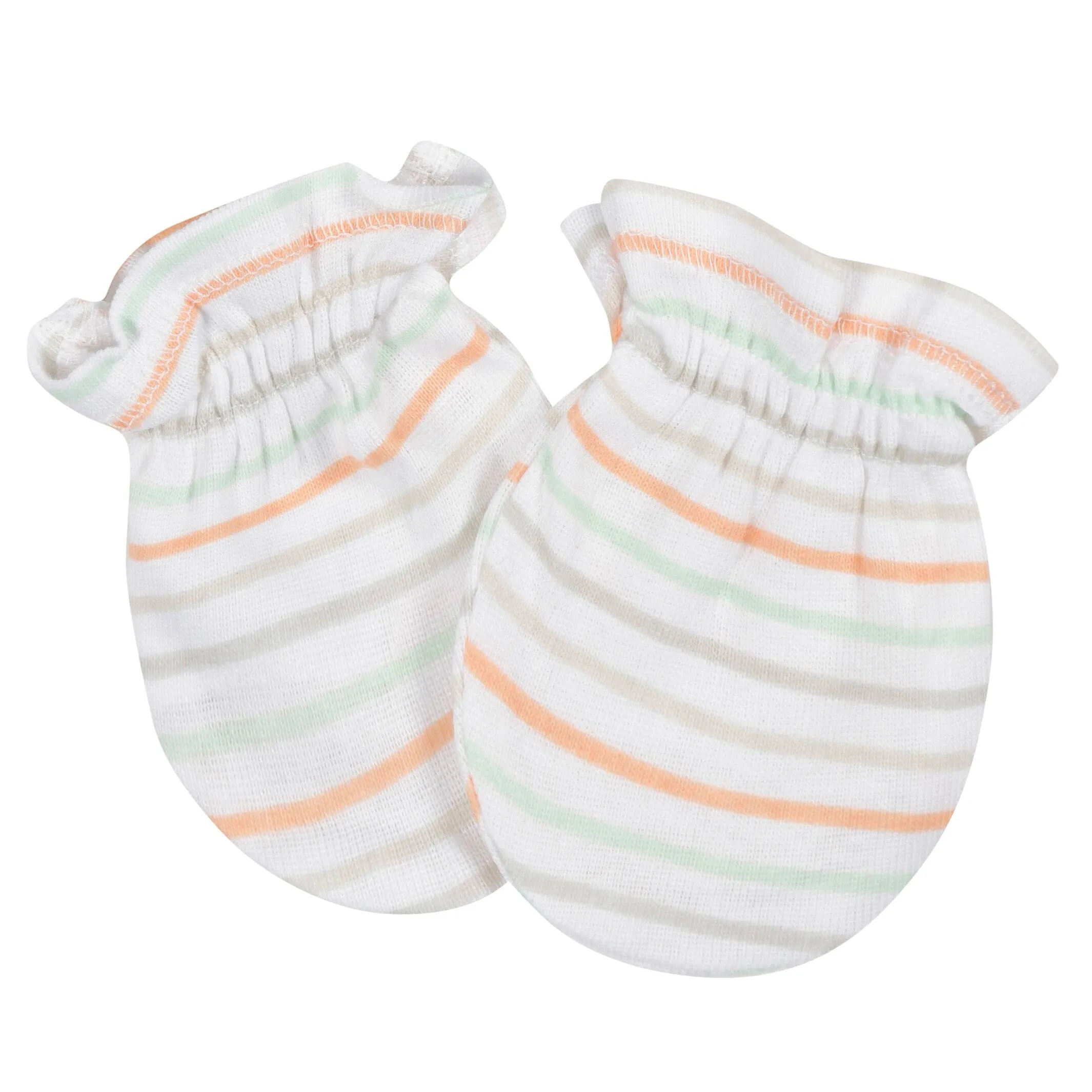 3-Pack Baby Neutral Vegetables No Scratch Mittens