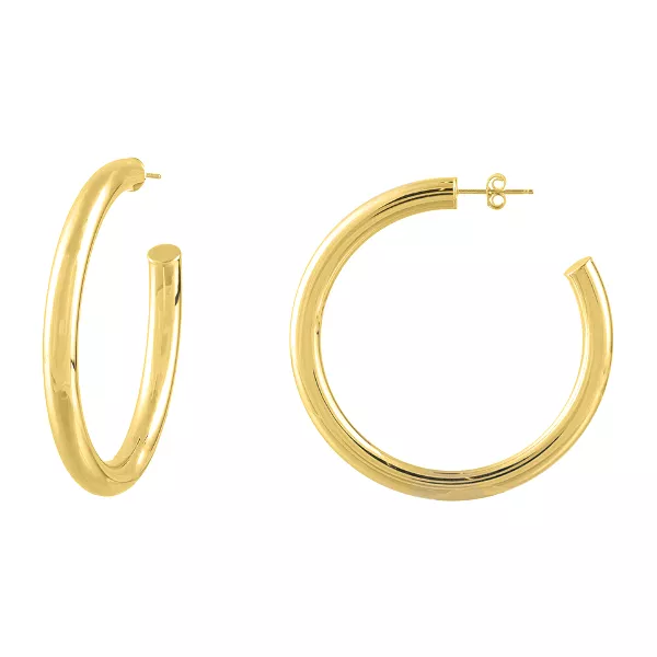 50mm Tube Hoop Earrings