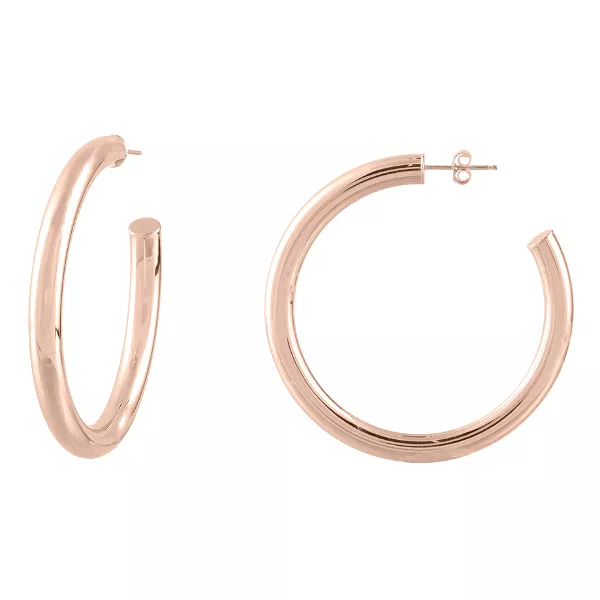 50mm Tube Hoop Earrings