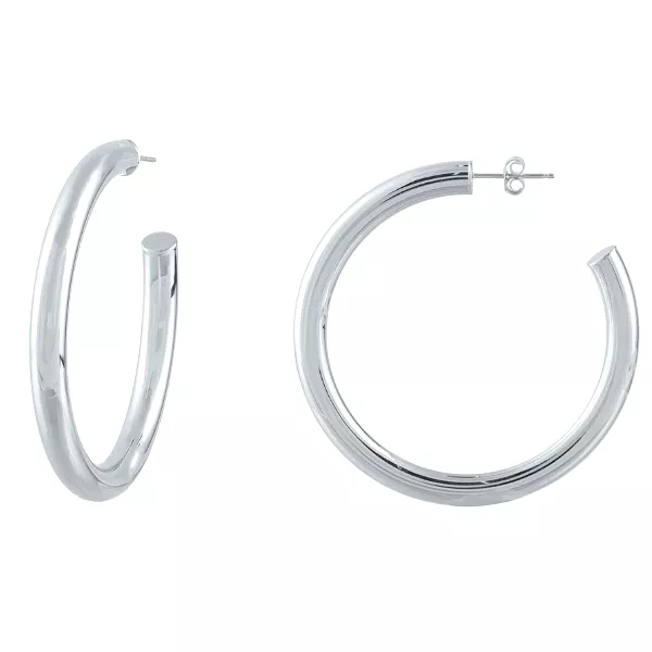 50mm Tube Hoop Earrings