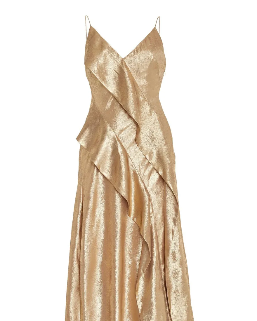 ----Acler   ----Queensbridge Gold Dress ---