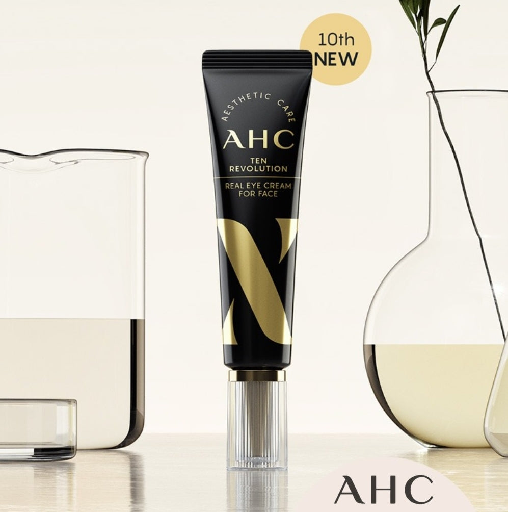 AHC Ten Revolution Real Eye Cream For Face 30ml Facial Skincare Anri Aging Wrinkles Collagen