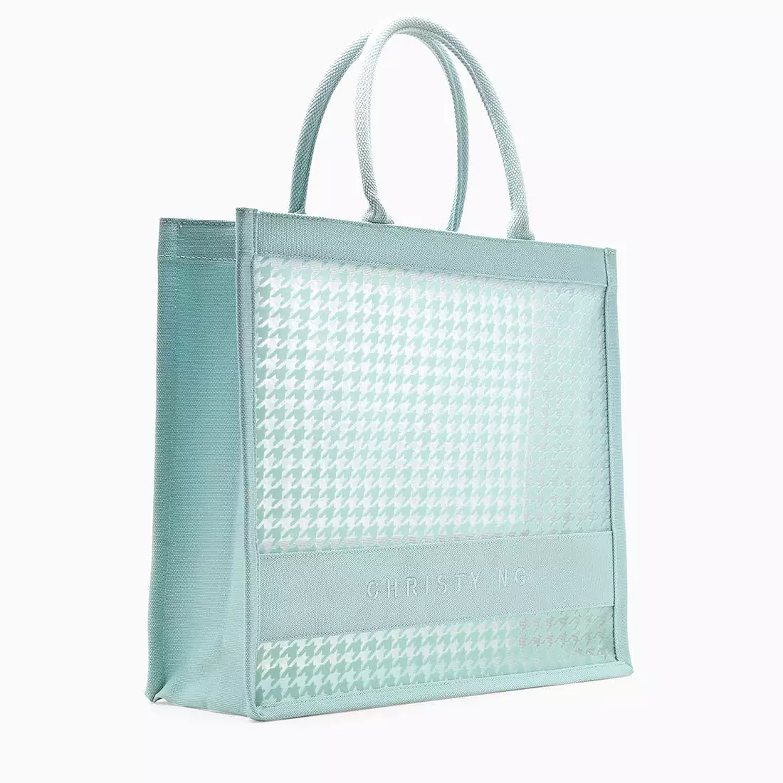 Alyssa Houndstooth Tote Bag