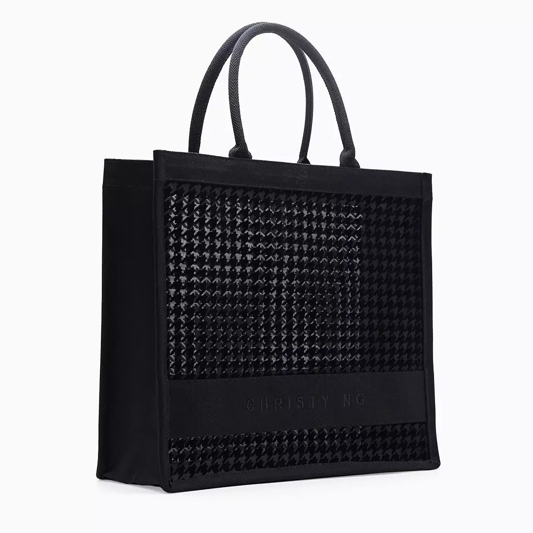 Alyssa Houndstooth Tote Bag