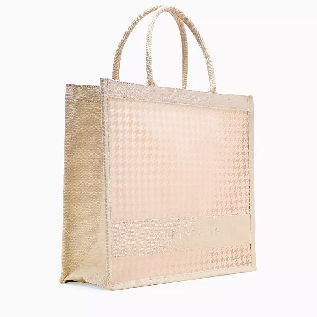 Alyssa Houndstooth Tote Bag