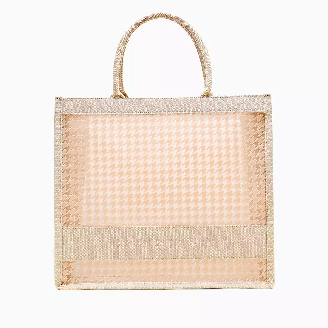 Alyssa Houndstooth Tote Bag