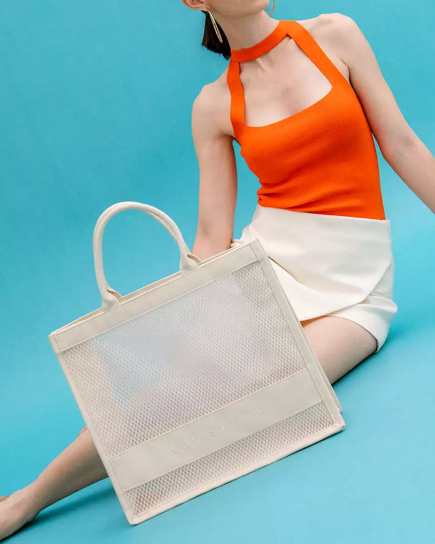 Alyssa Large Mesh Tote