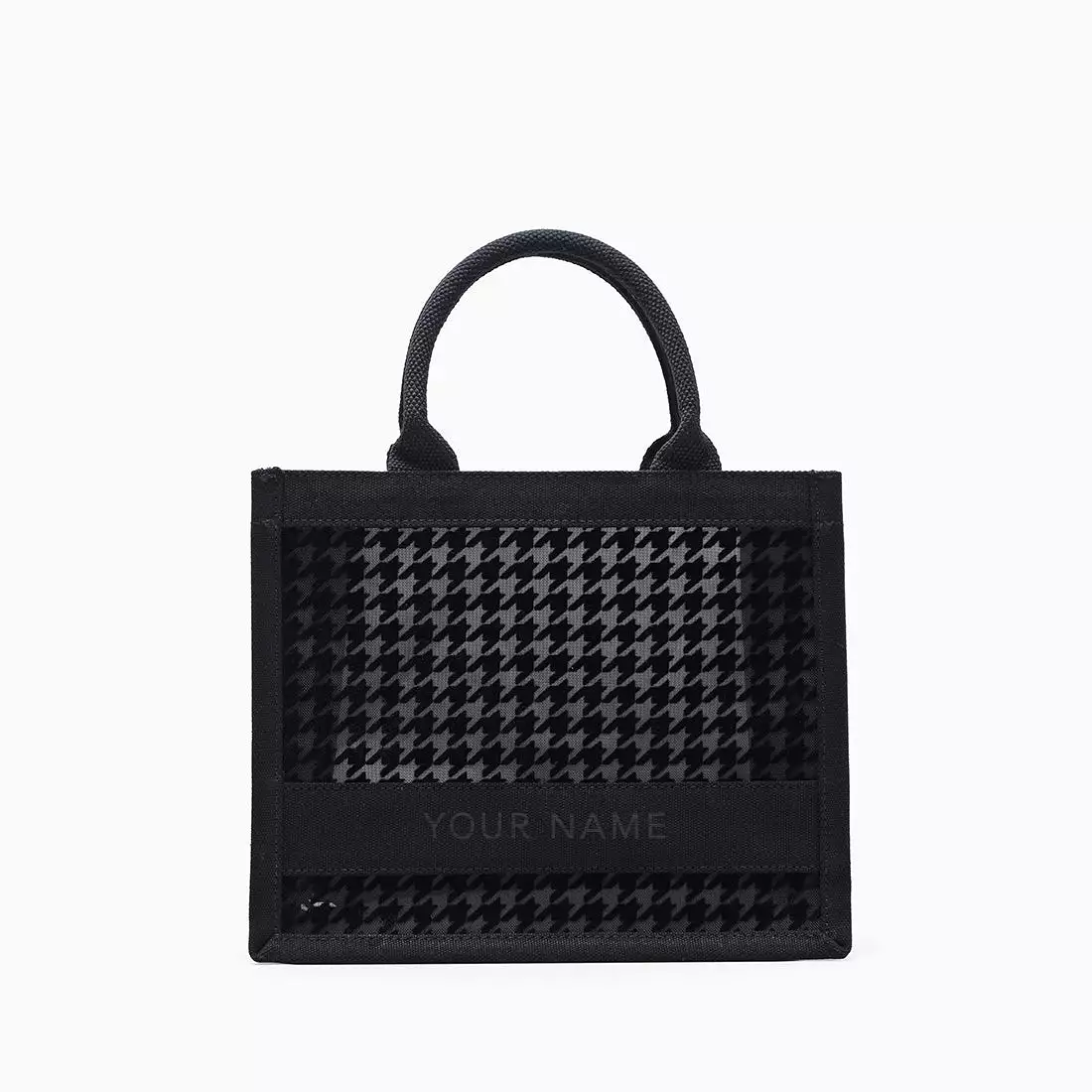 Alyssa Mini Houndstooth Tote Bag