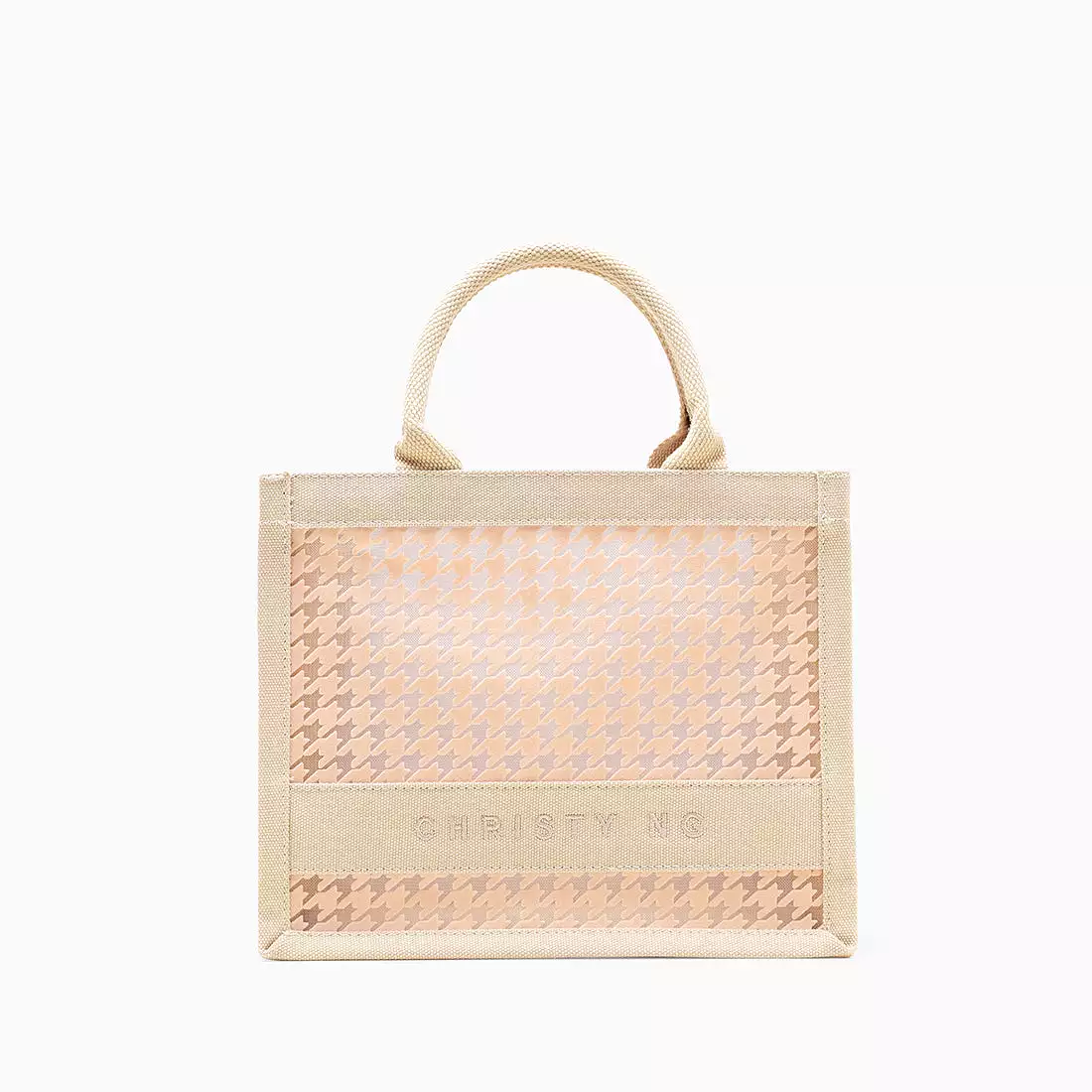 Alyssa Mini Houndstooth Tote Bag