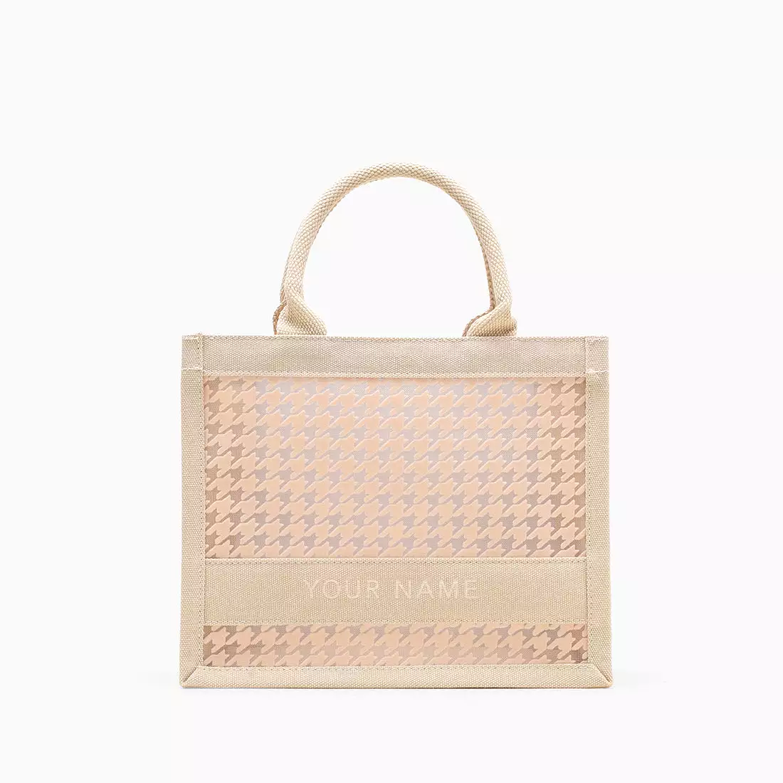 Alyssa Mini Houndstooth Tote Bag