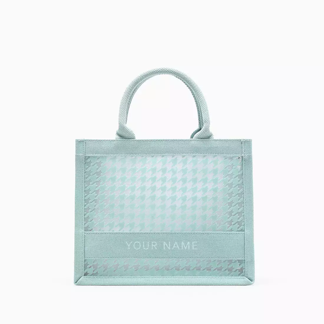 Alyssa Mini Houndstooth Tote Bag