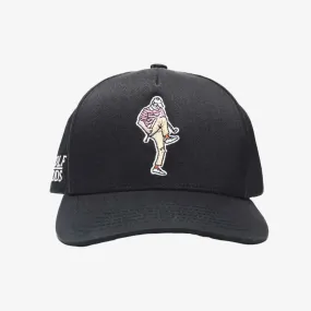 Angry Golfer Black SnapBack Golf Hat - Curved Brim