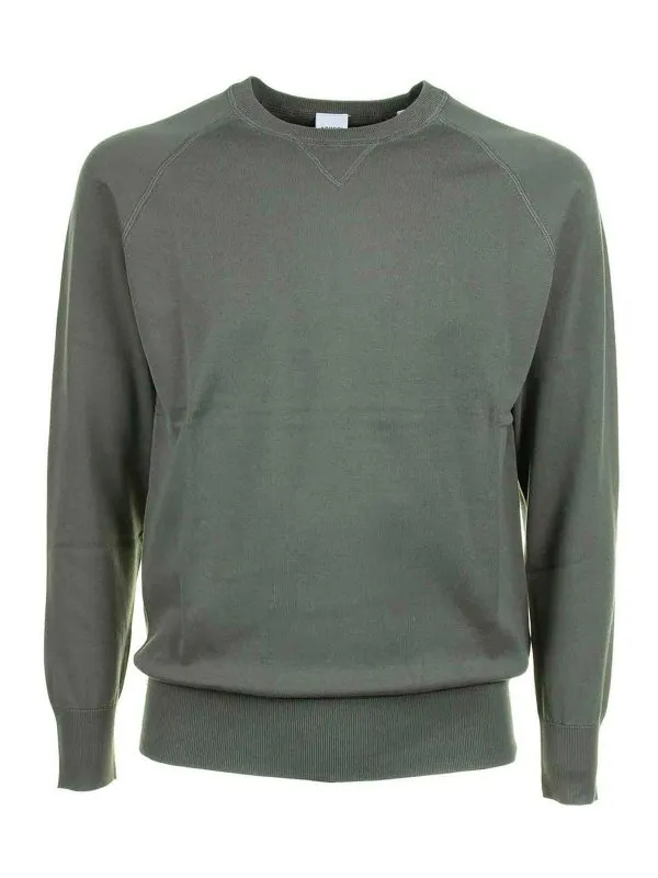 Aspesi Green Crew Neck Sweater