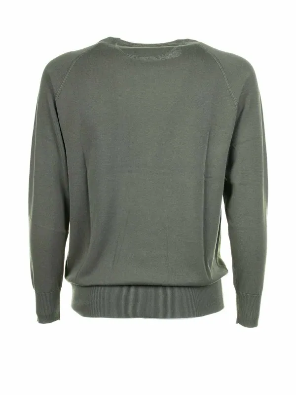 Aspesi Green Crew Neck Sweater