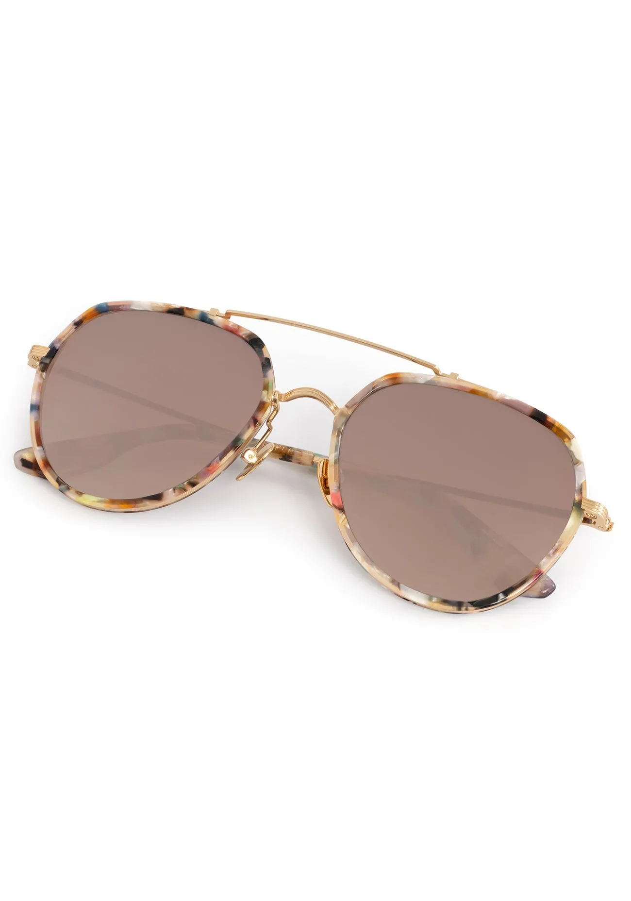 Baker Sunglasses - 18K Titanium + Gelato Mirrored