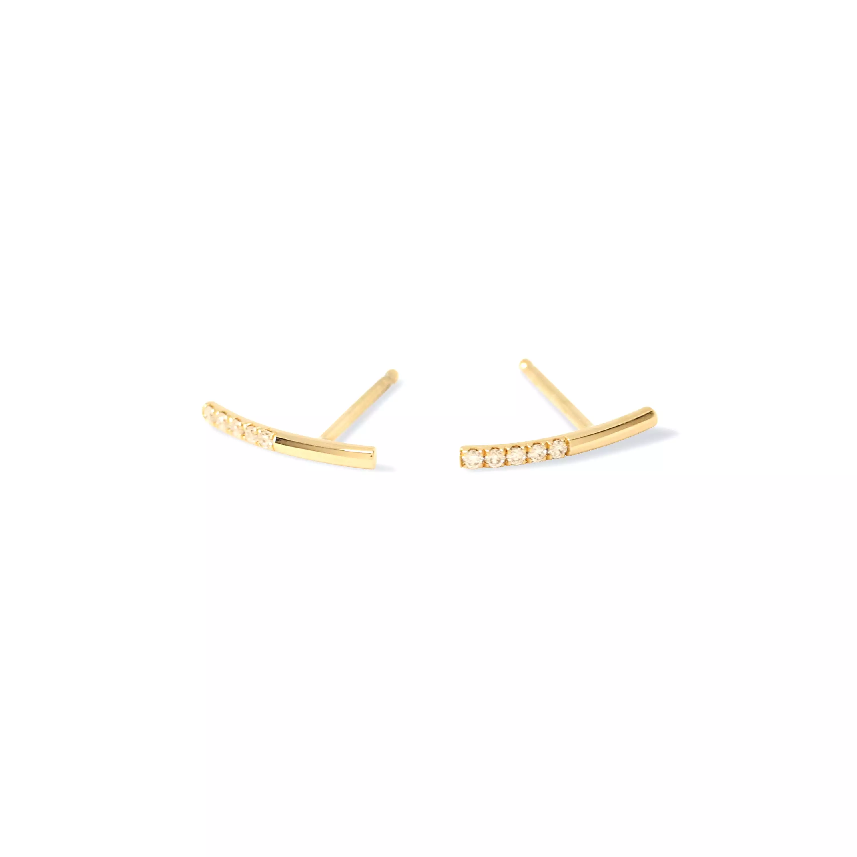 Balance Hook Earring 14K Yellow Gold - Single