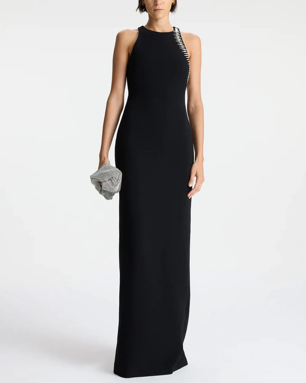 Black Embellished Skyler Maxi Dress