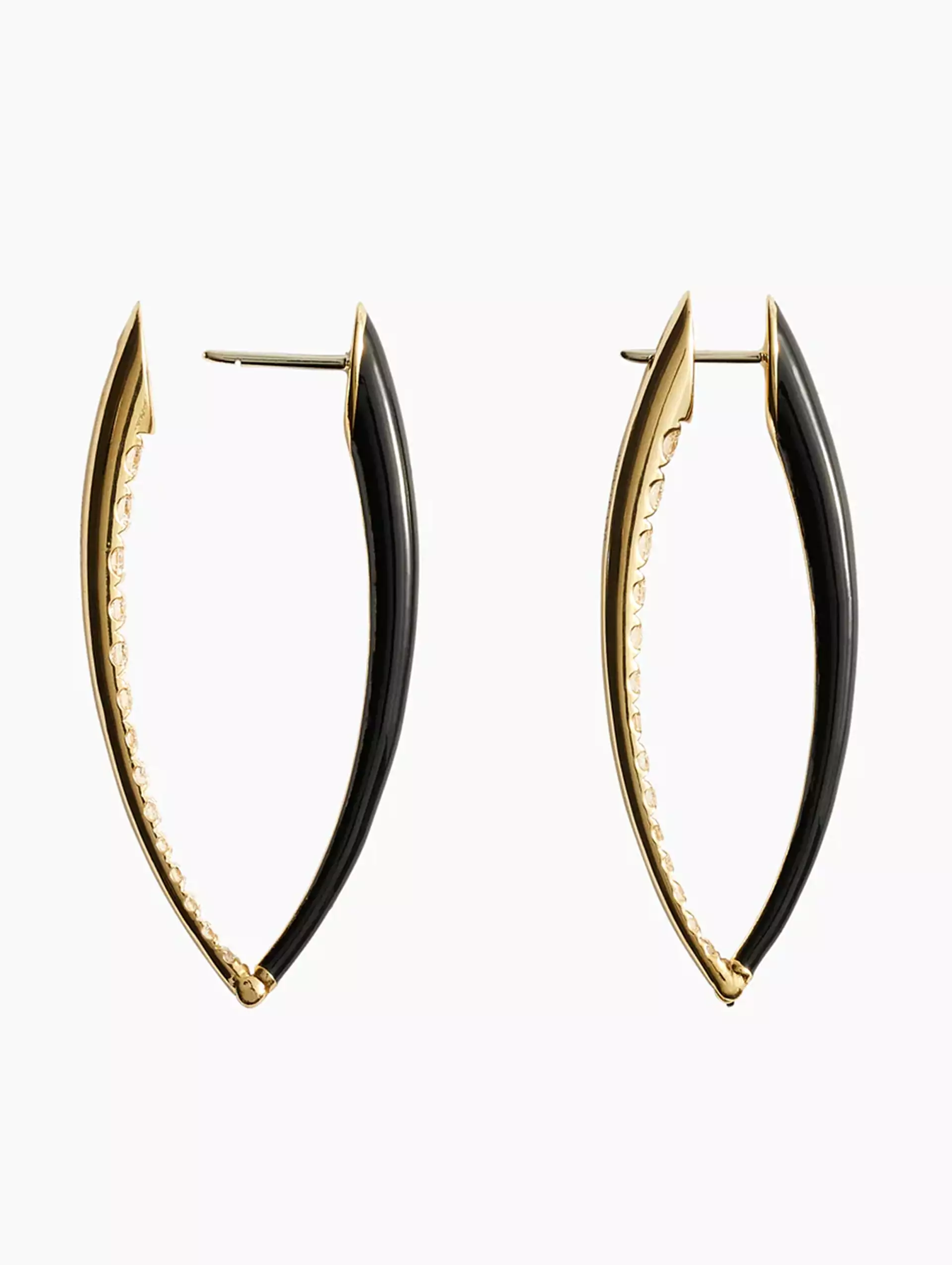 Black Large Cristina Earrings