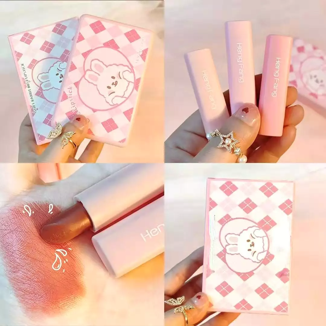 Box of 6 Mini Cute Bunny lipstick