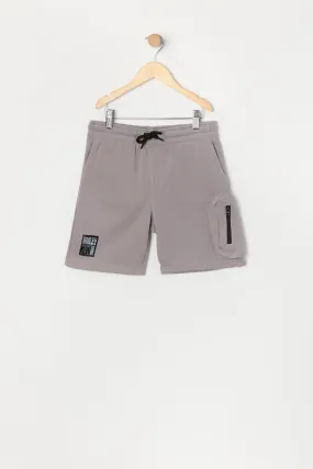 Boys Est 1994 Patch Fleece Cargo Short