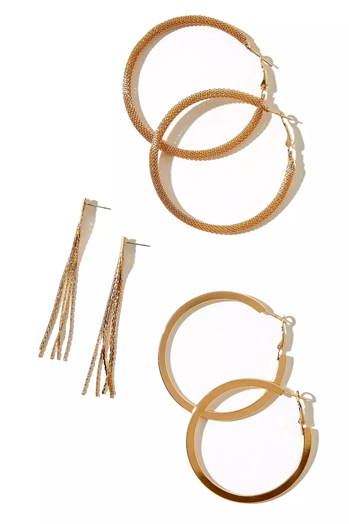 Braided Hoop Earring Set