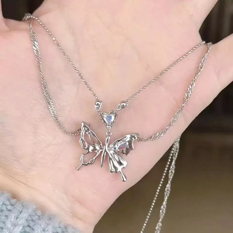 Butterfly Gem Necklace