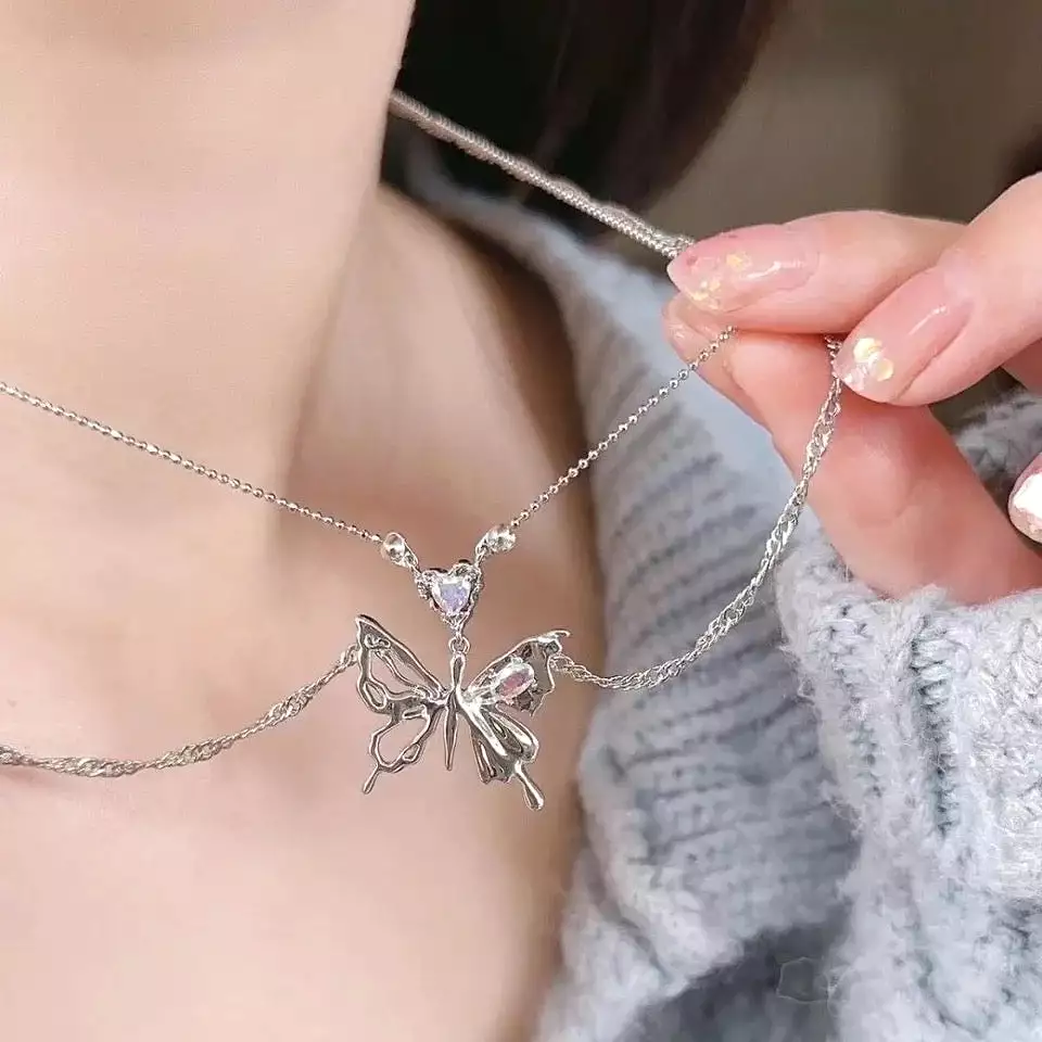 Butterfly Gem Necklace