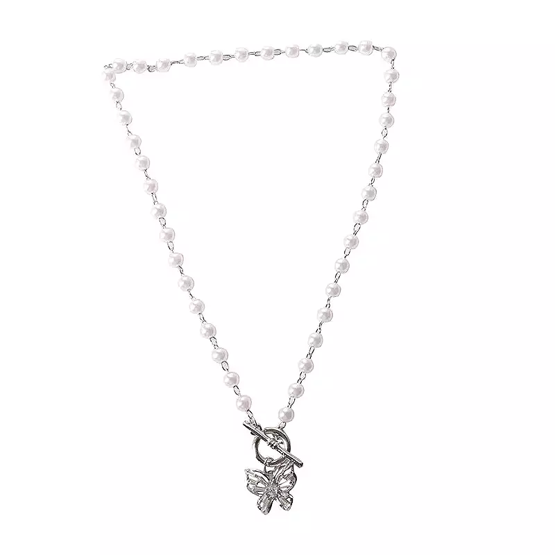 Butterfly Pearl Necklace