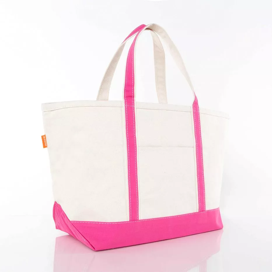 Canvas Large Boat Tote  - (five colorways)