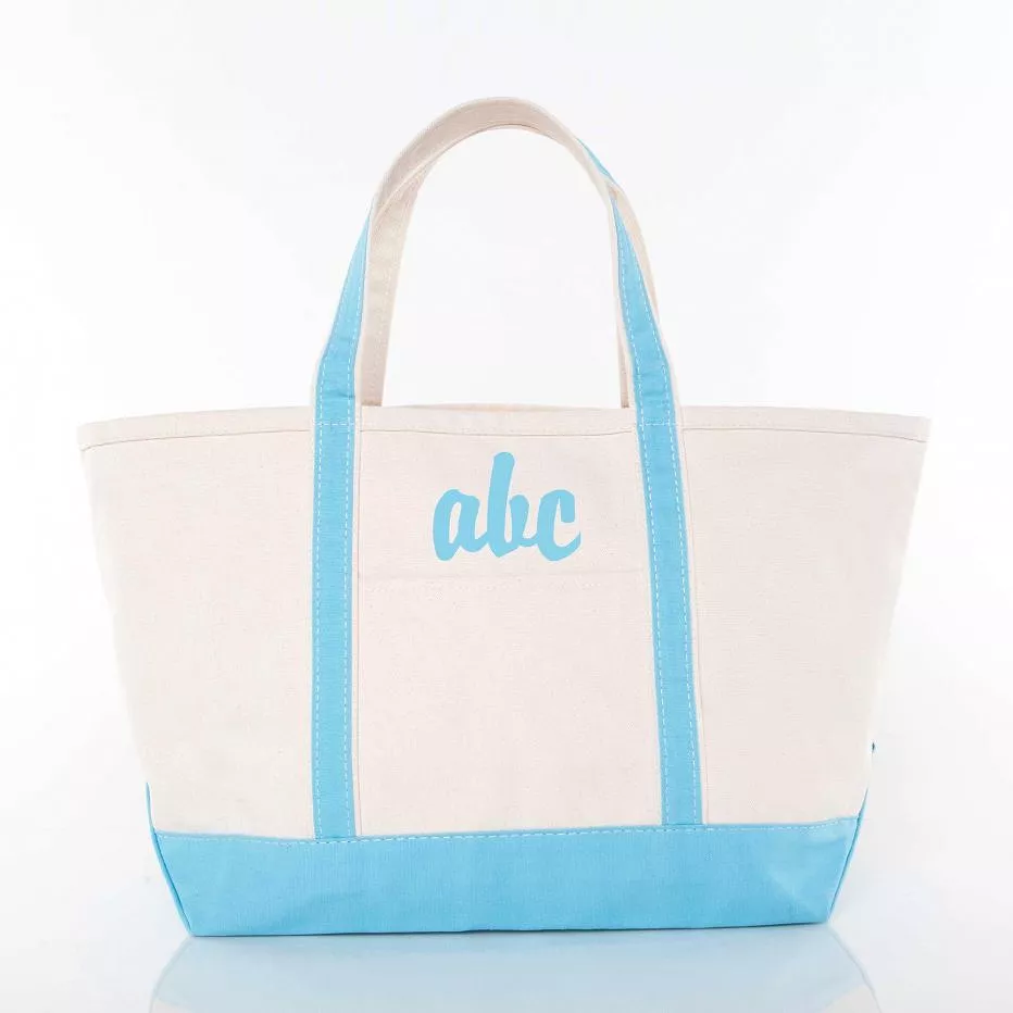 Canvas Large Boat Tote  - (five colorways)