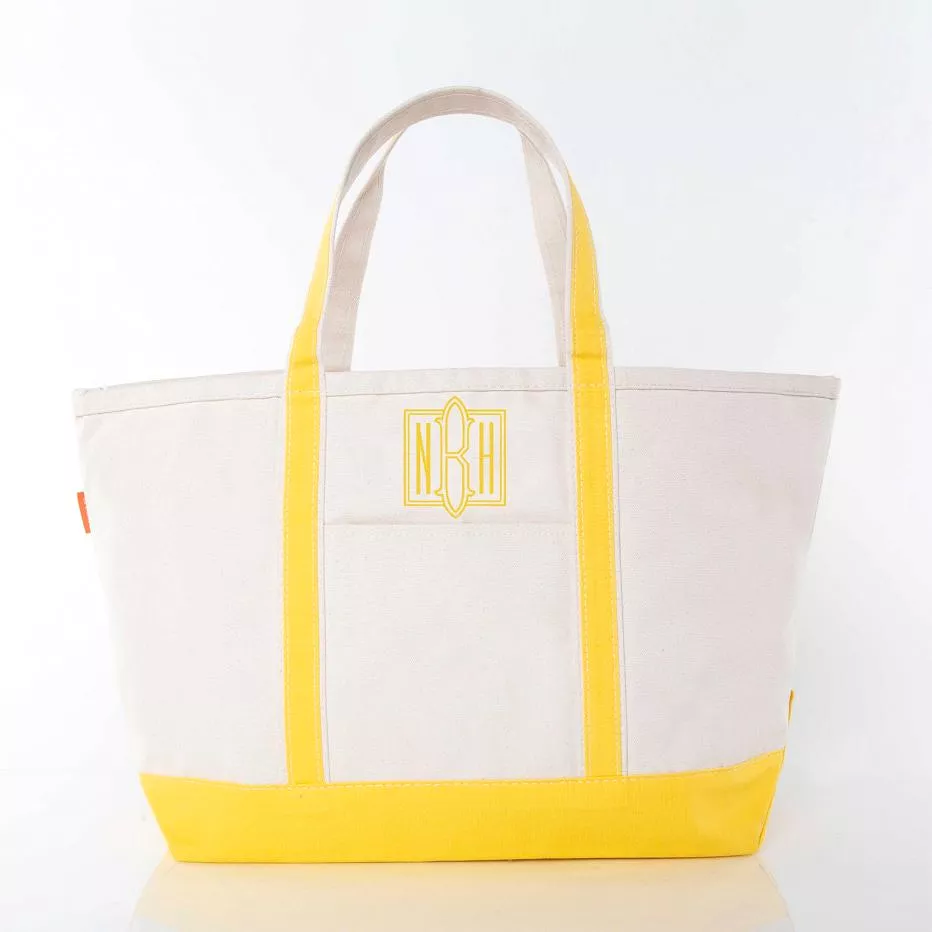 Canvas Large Boat Tote  - (five colorways)