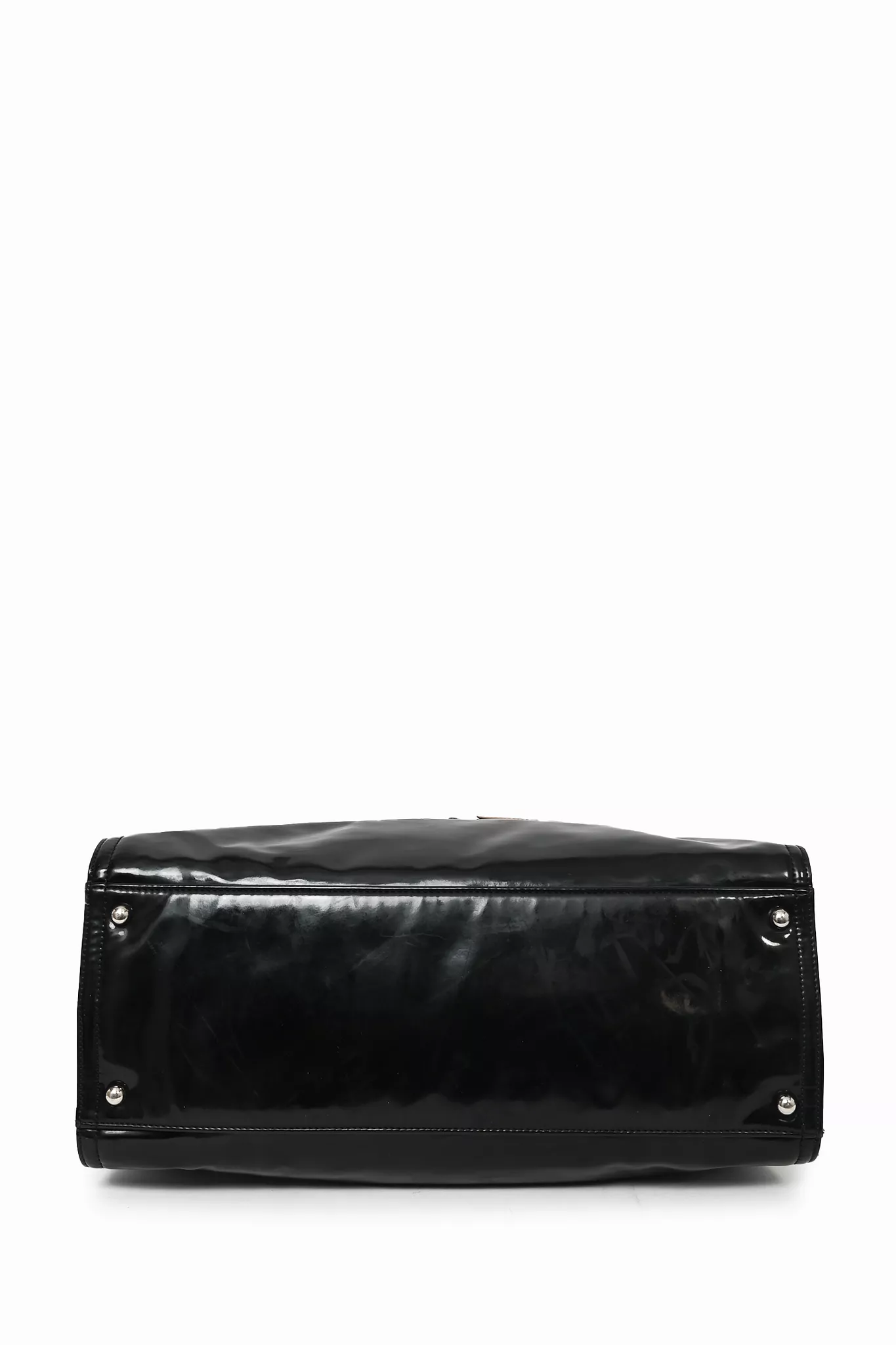 Chanel 2011/12 Black Patent Leather CC Lipstick Tote