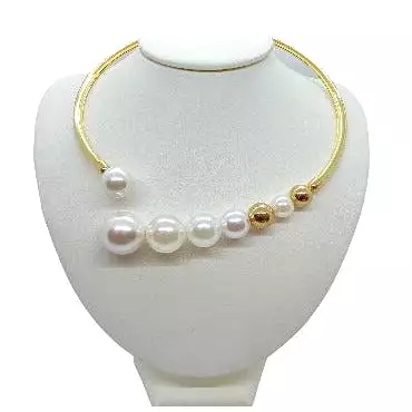 Choker Necklace with Graduated Pearls