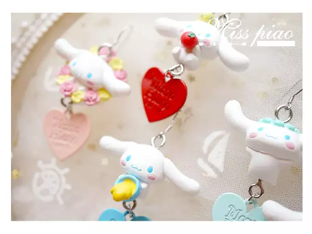 Cinnamoroll earring Ear clip set