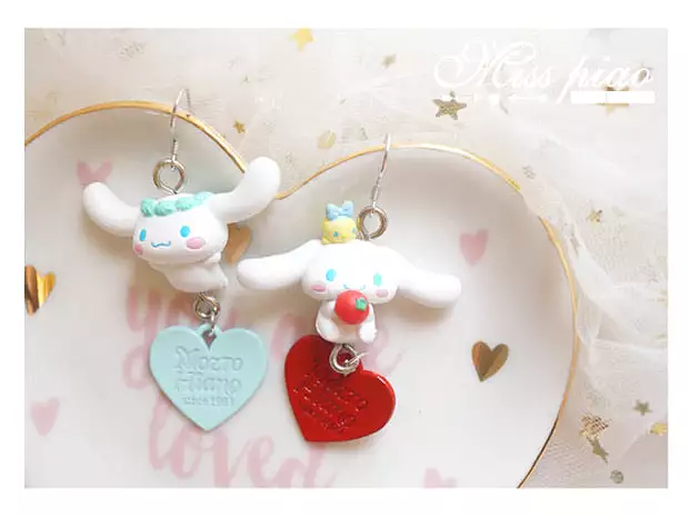 Cinnamoroll earring Ear clip set