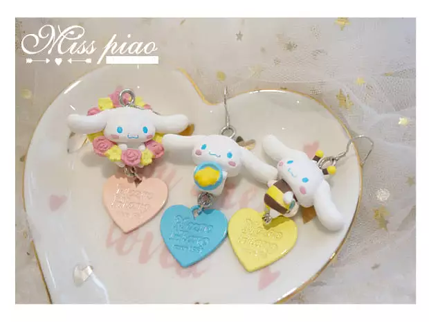 Cinnamoroll earring Ear clip set