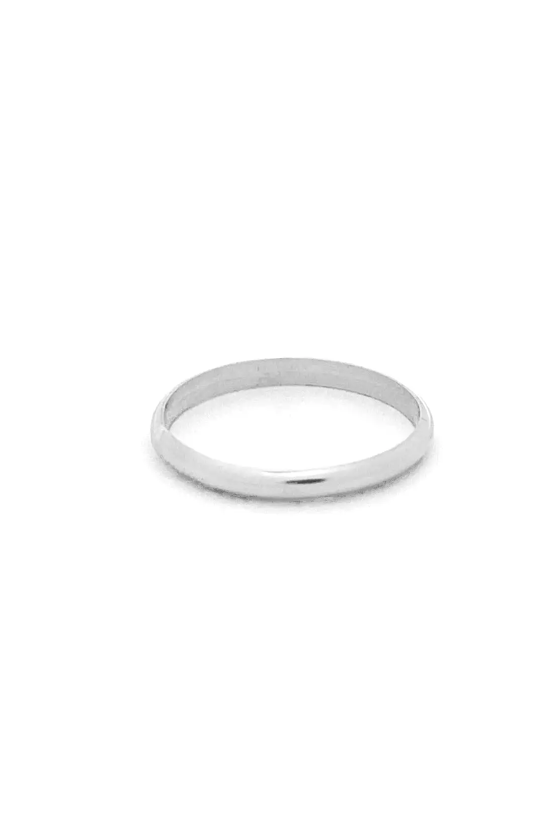 Classic Band Stacking Rings in Silver