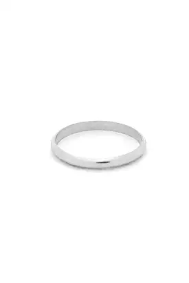 Classic Band Stacking Rings in Silver