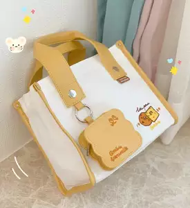 cookies canvas tote crossbody bag