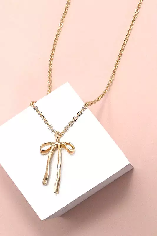 Coquette Bow Necklace