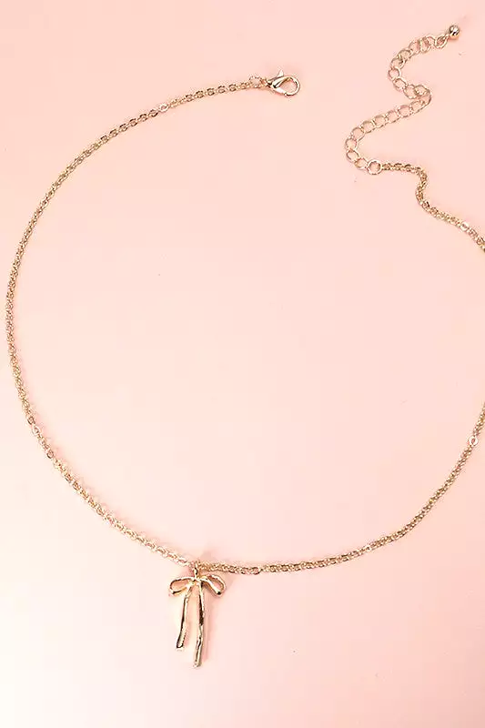 Coquette Bow Necklace