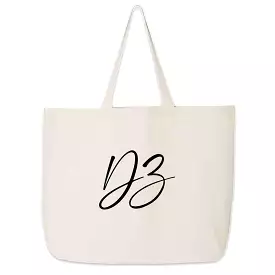 Delta Zeta Script Writing Nickname Canvas Tote Bag