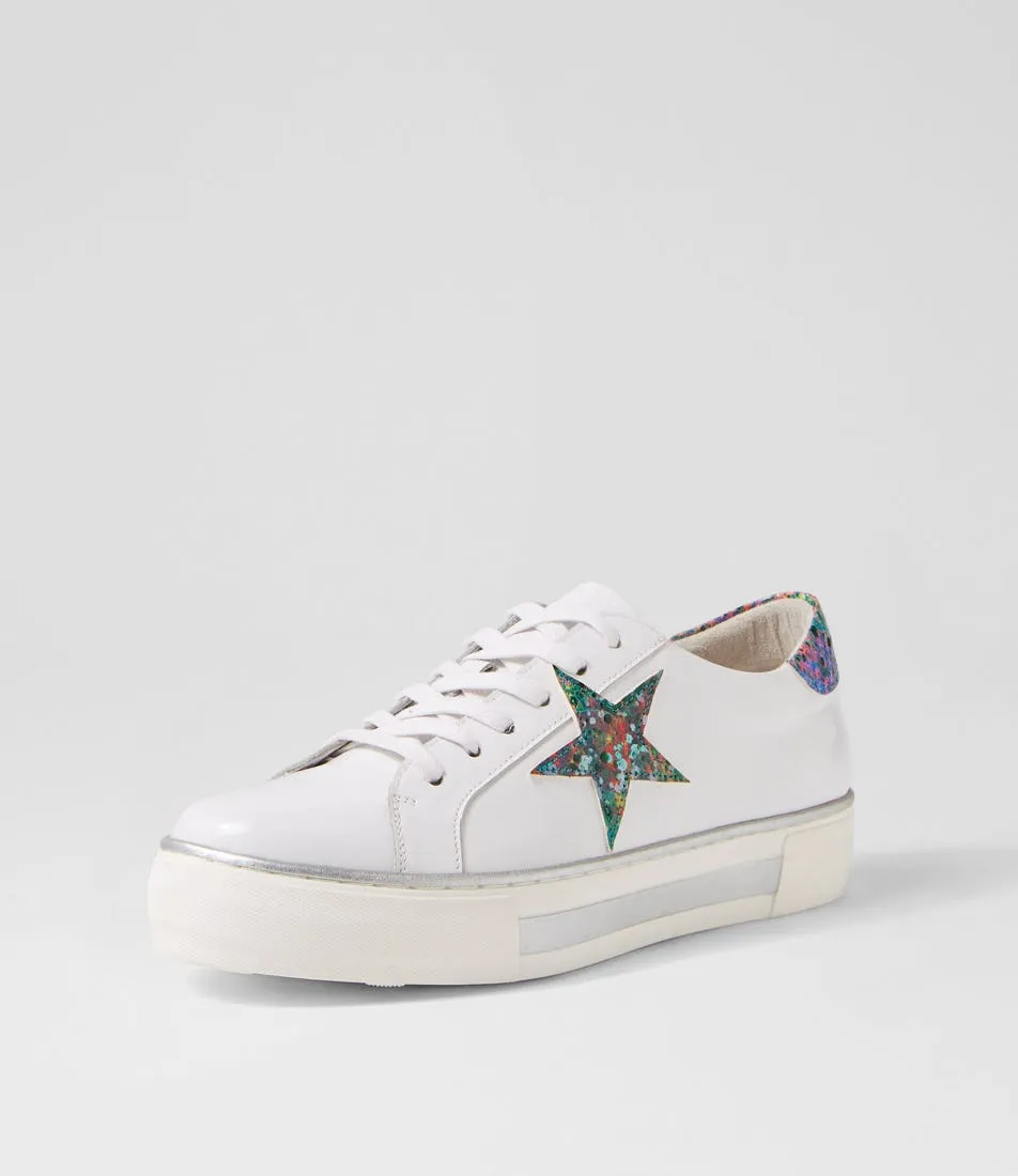 DJANGO & JULIETTE Fonno Dj White Gelato Sparkle Patent Leather