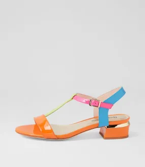 DJANGO & JULIETTE Taner Gelato Patent Multi Sandals