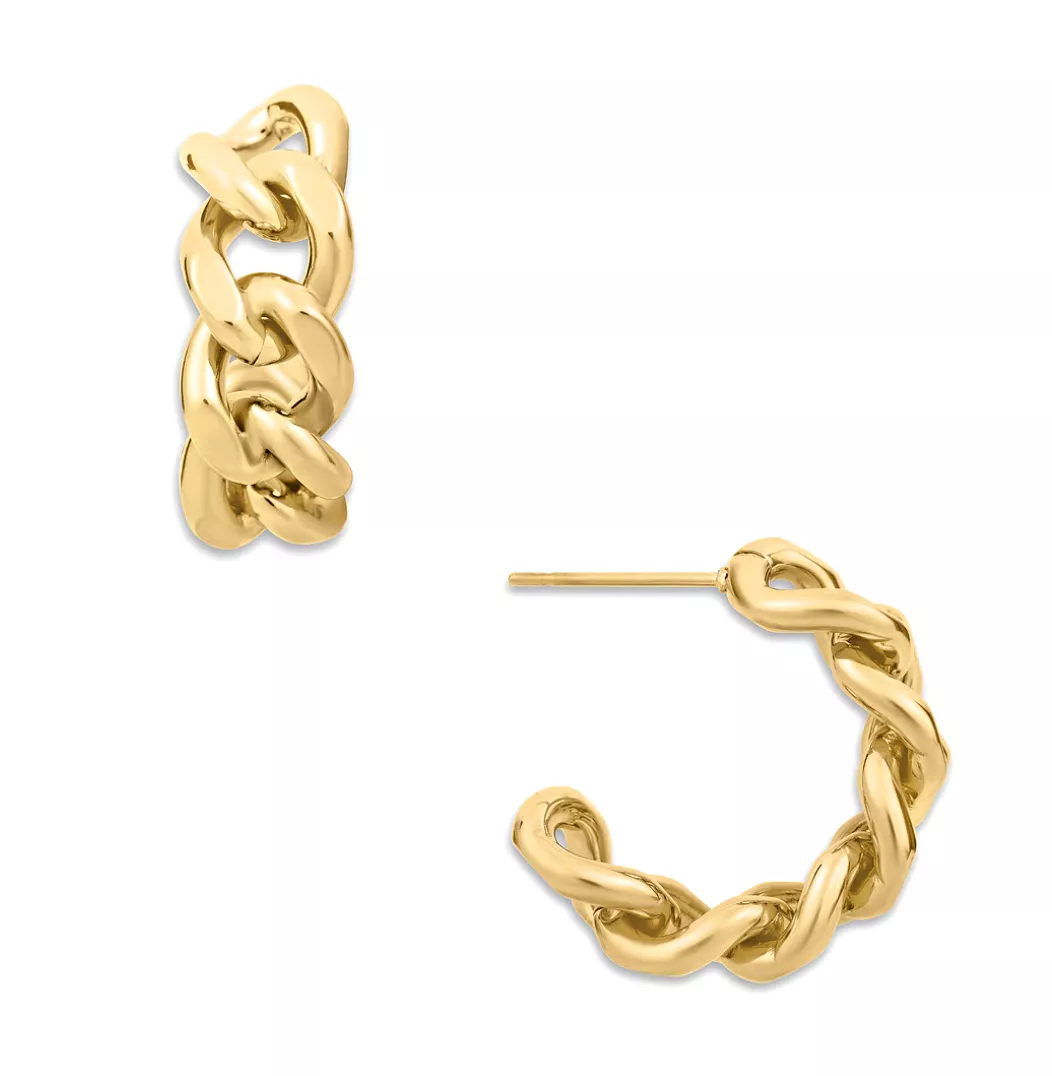 Ellie Vail - Braxton Chain Hoop Earring