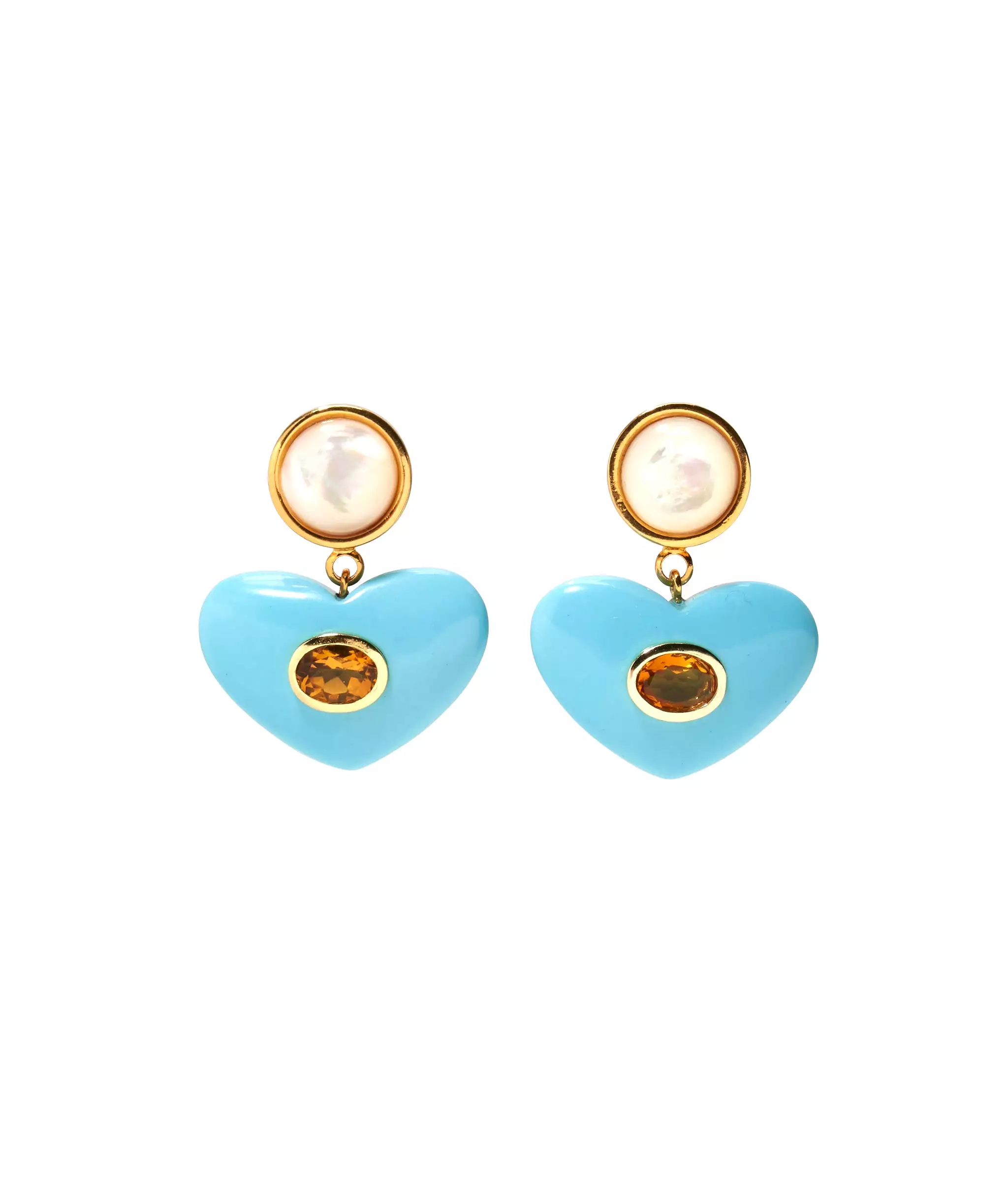 Enamored Earrings in Turquoise