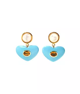 Enamored Earrings in Turquoise